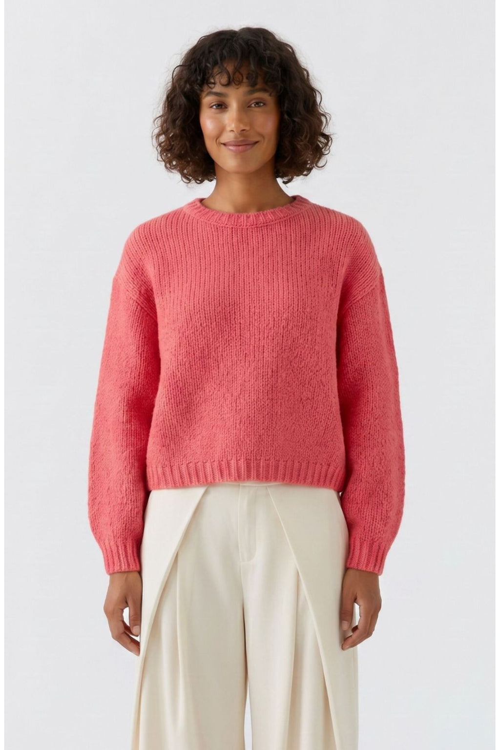 Oui 99832 Carmine Jumper, front view. Shop Oui at Dotique.