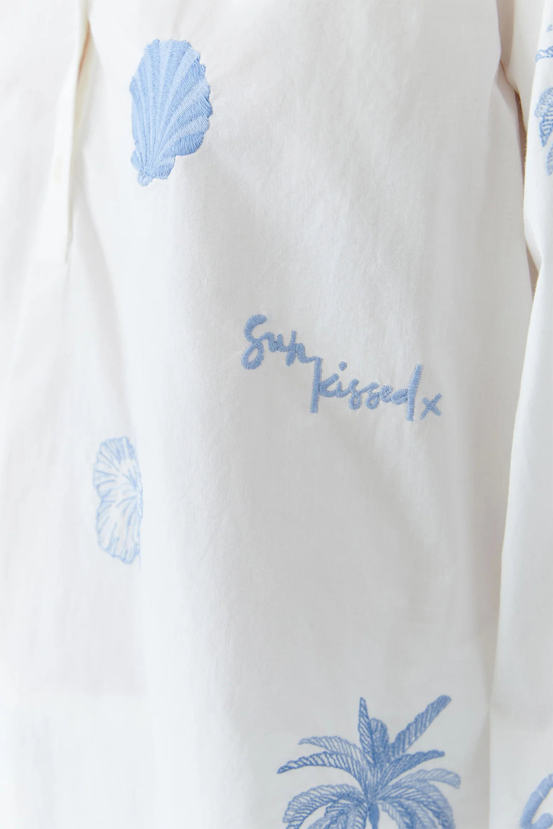 Dotique Oui 93211 Optic White Embroidered Tunic
