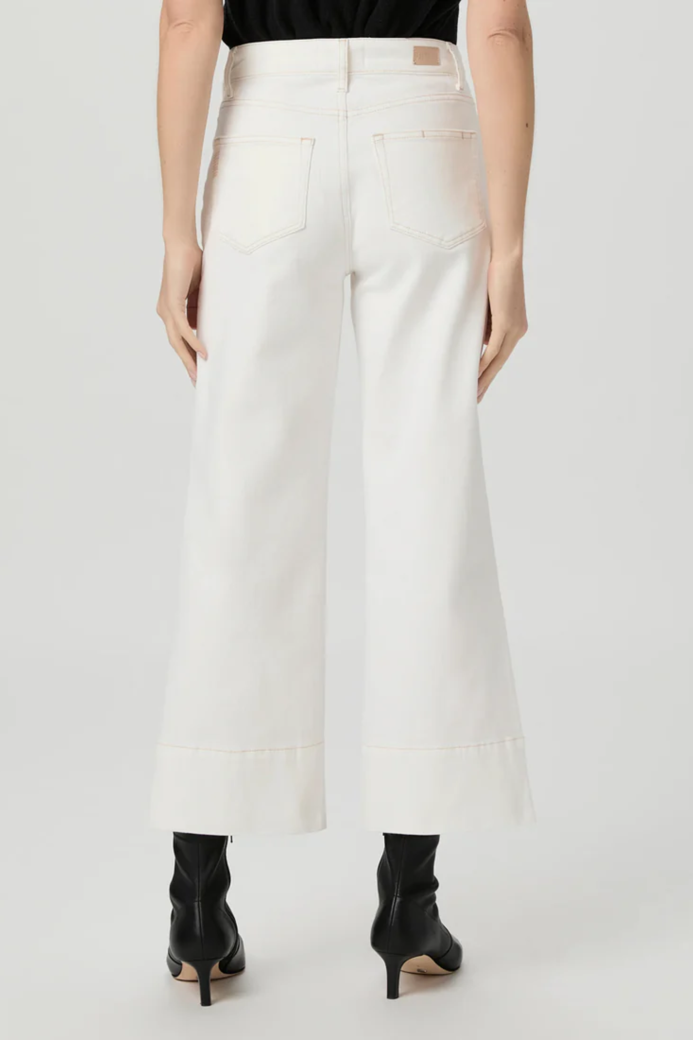 Paige Anessa Jeans with Welt Patch Pockets – Toasted Ecru by paige featuring back pockets Shop paige at Dotique