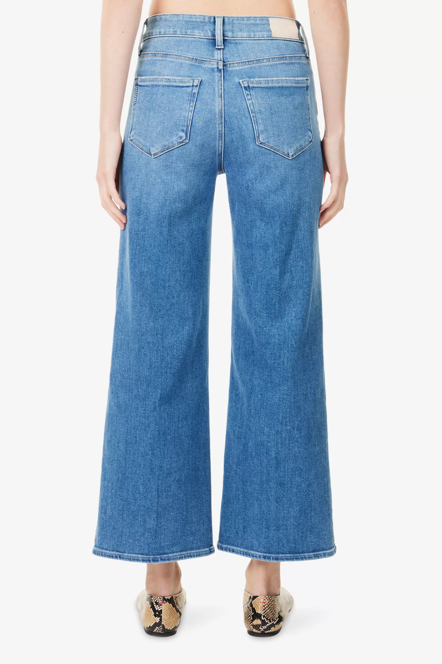 Paige Anessa Jeans – Vino Vibes in classic blue denim with wide leg by paige Shop paige at Dotique
