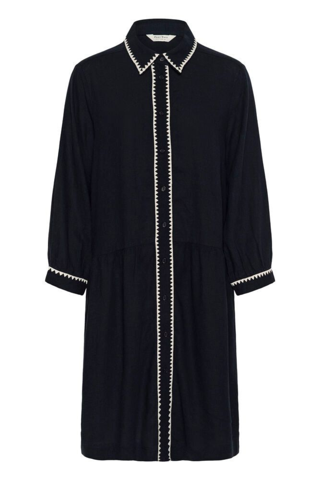 Part Two 30310478 AliviaPW After Midnight Dress in black with contrast trim by part two Shop part two at Dotique