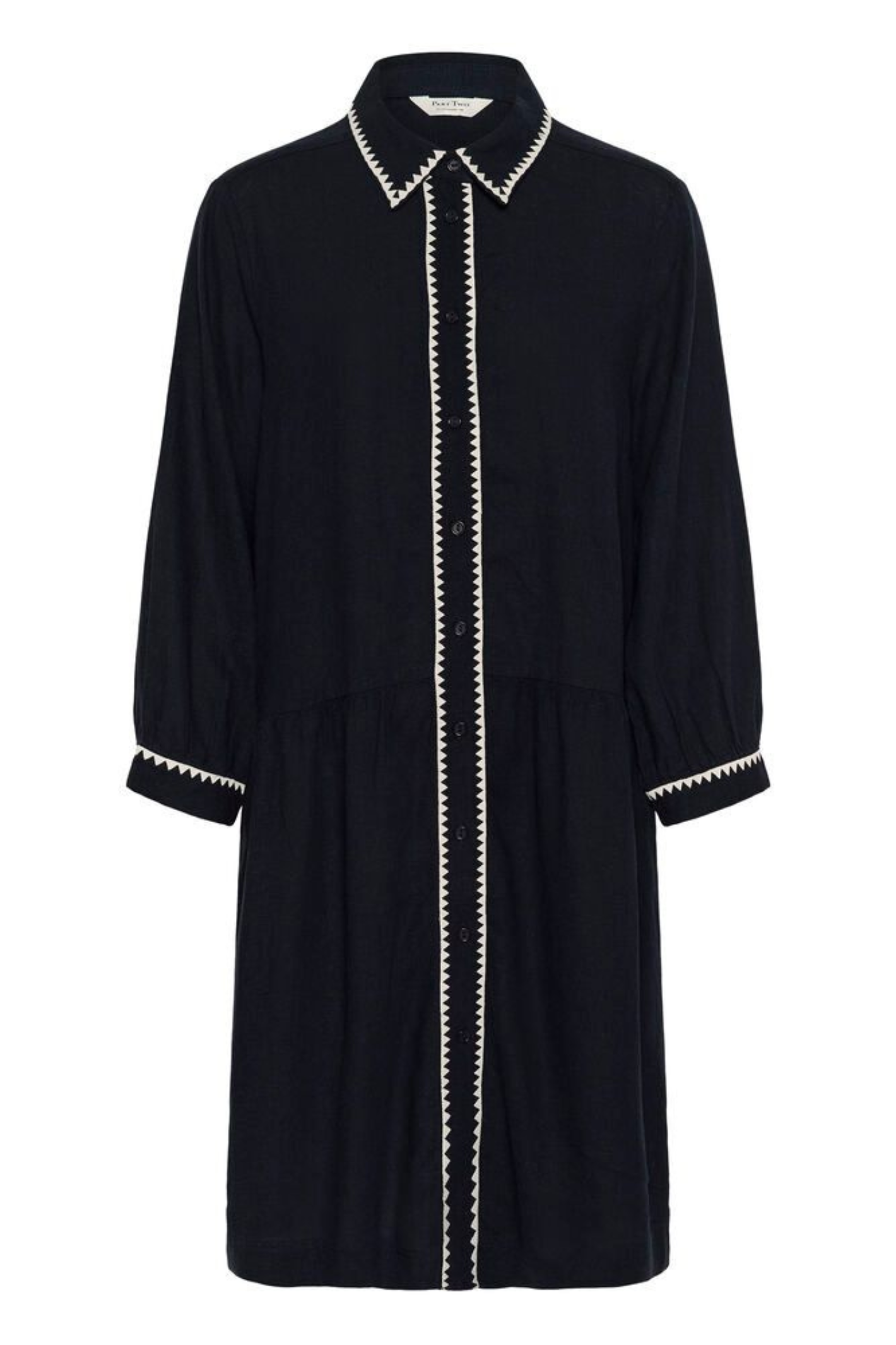 Part Two 30310478 AliviaPW After Midnight Dress in black with contrast trim by part two Shop part two at Dotique