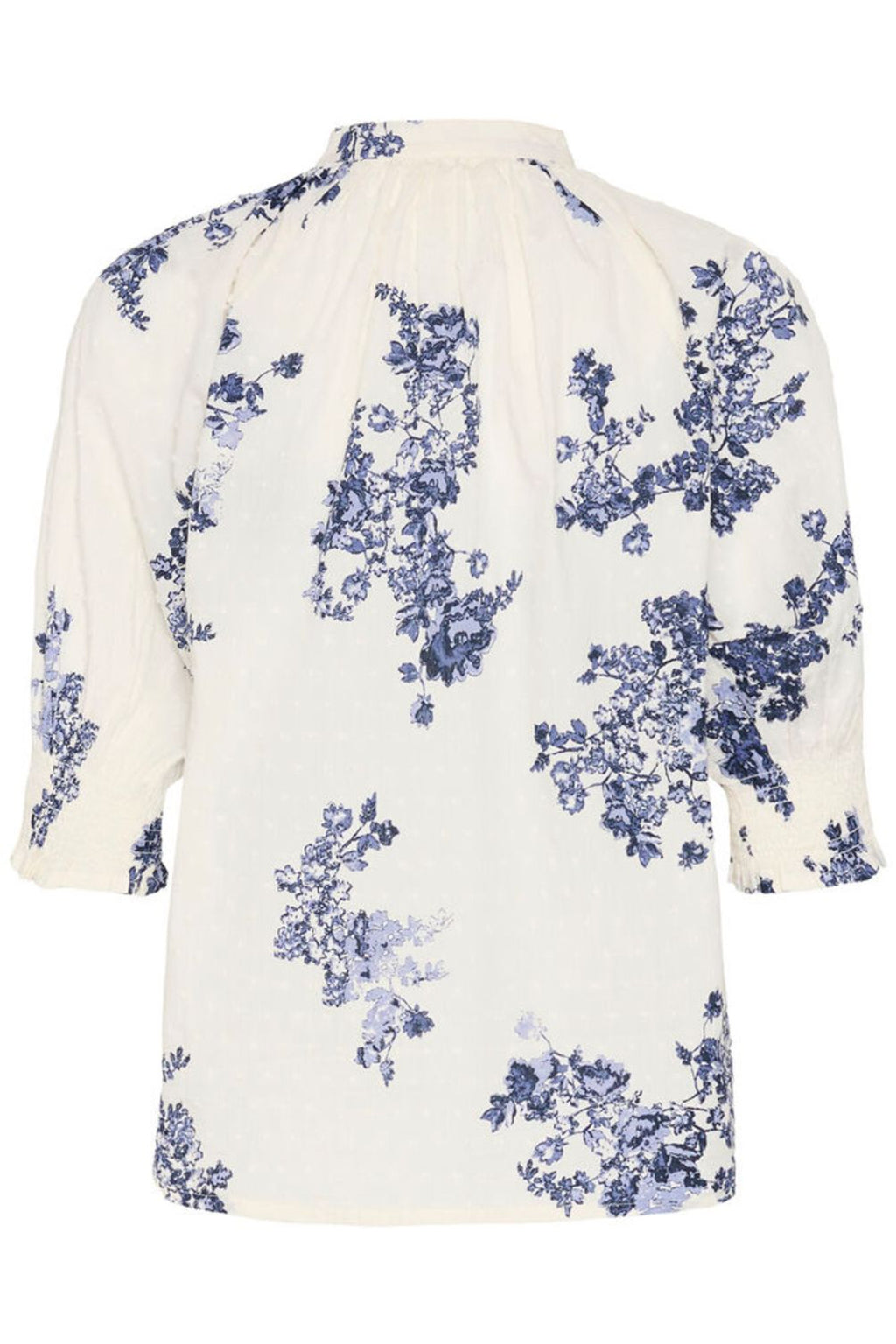 Part Two 30310709 AlmerasPW Blue Shadow Flower Print Shirt by Part Two shop the vendor at Dotique elegant floral design white base