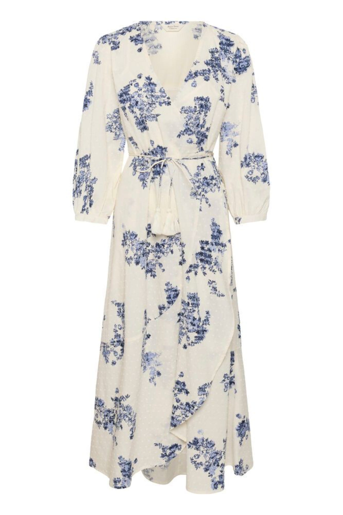 Part Two 30310448 AlyaPW Blue Shadow Flower Print Dress by Part Two with floral design, shop Part Two at Dotique online store.