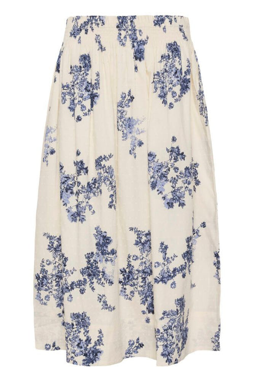 Part Two 30310449 AmaiaPW Blue Shadow Flower Print Skirt by Part Two, shop the Part Two collection at Dotique online.