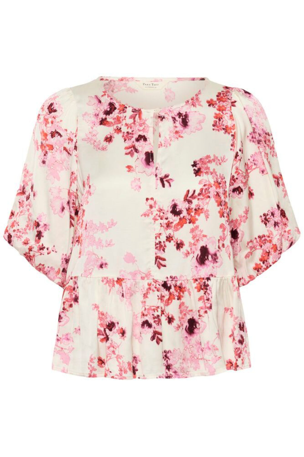 Part Two 30310421 AzeliaPW Pink Shadow Flower Print Blouse by Part Two, shop Part Two at Dotique for stylish floral tops.