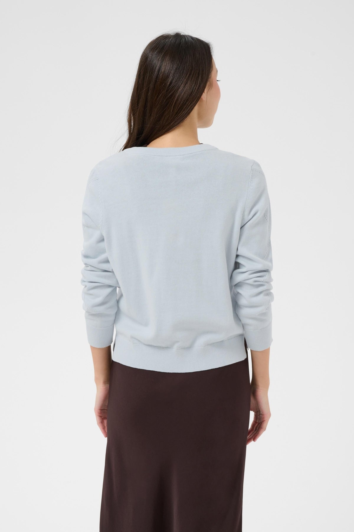 Part Two CiannaPW Cardigan Gray Dawn 30310793 144106 – view 3. Shop Part Two at Dotique.