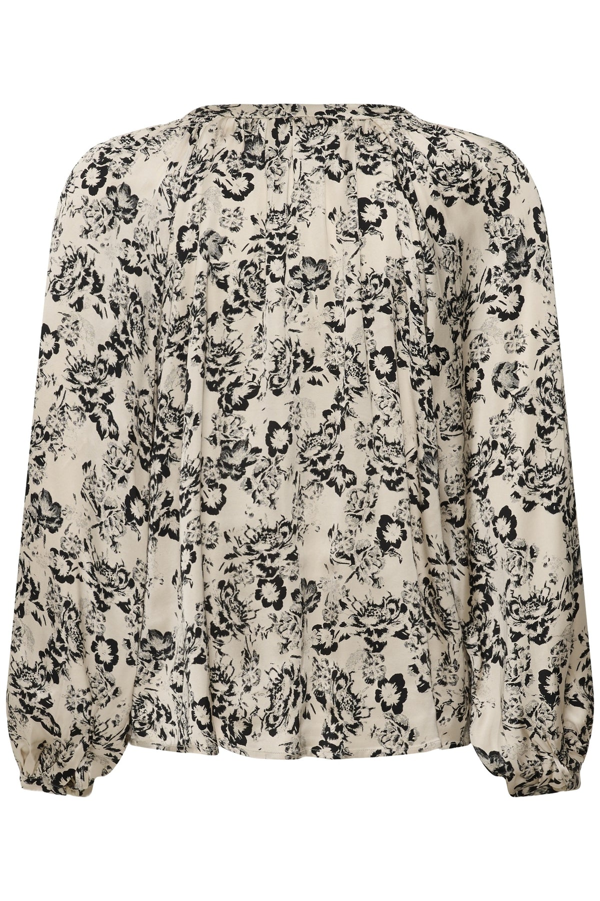 Part Two DoaaPW Blouse Black Gradient Flower 30311024 305459 – view 3. Shop Part Two at Dotique.