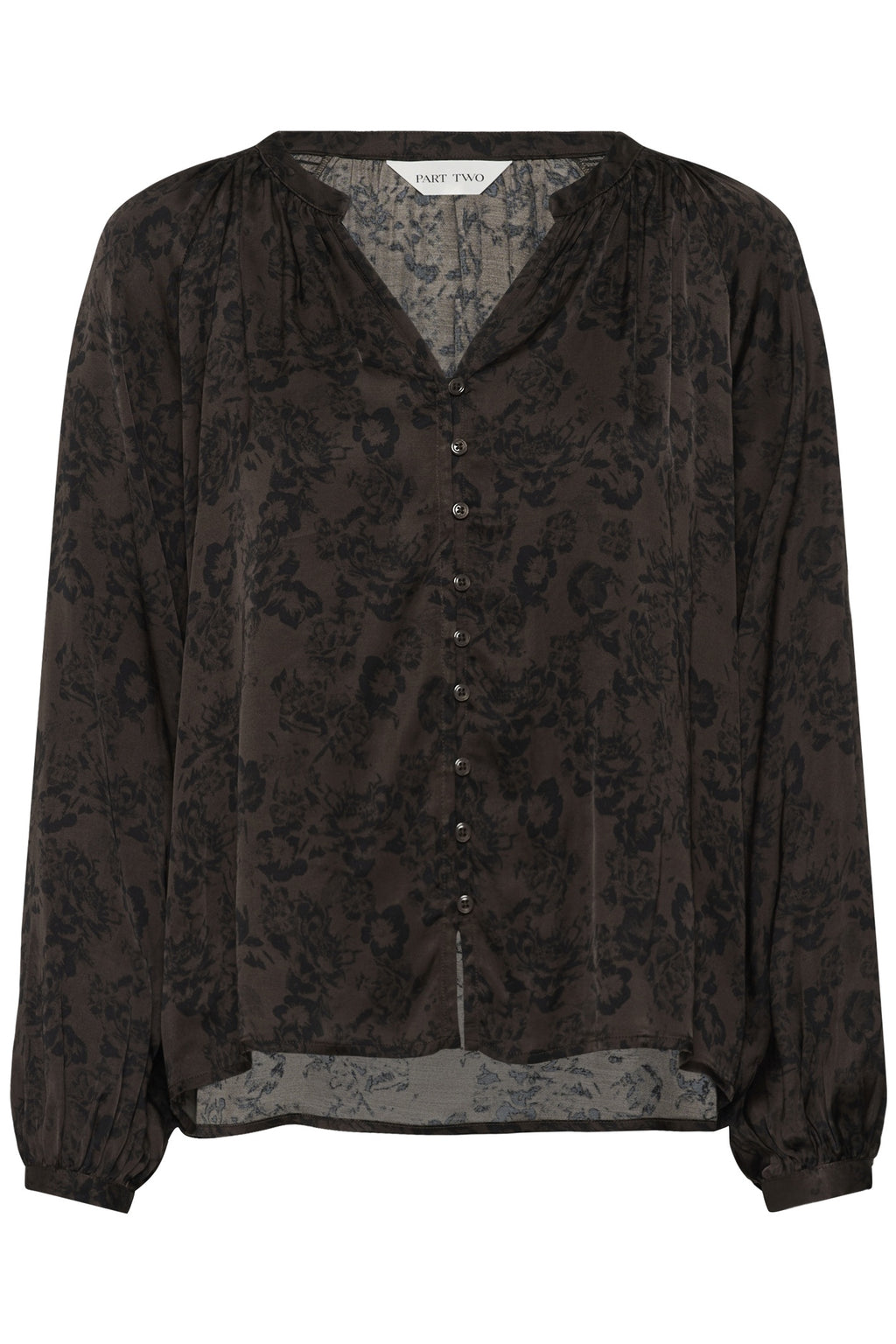 Part Two DoaaPW Blouse Brown Gradient Flower 30311024 305460 – view 2. Shop Part Two at Dotique.
