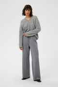 Part Two KatriePW Trousers Medium Grey Melange 30310876 – view 1. Shop Part Two at Dotique.