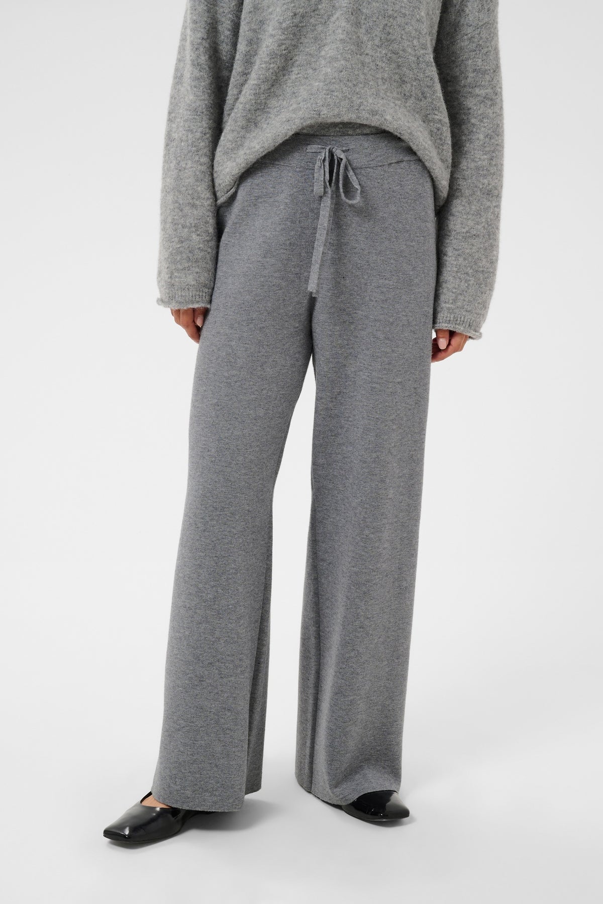 Part Two KatriePW Trousers Medium Grey Melange 30310876 – view 2. Shop Part Two at Dotique.