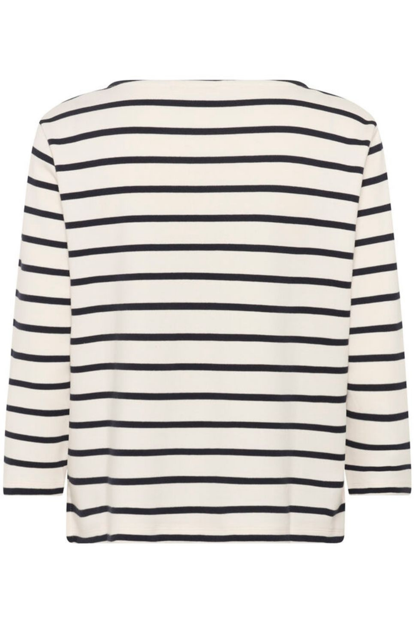 Organic cotton striped T-shirt by Part Two in dark navy and white. A timeless, easy-to-wear everyday staple.