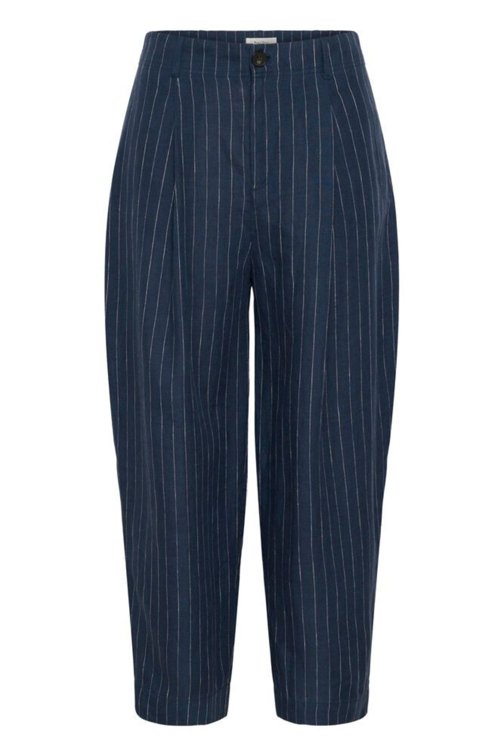Part Two 30310444 NettasPW Blue Nights Pinstripe Trousers by Part Two, shop the vendor at Dotique for stylish pinstripe pants.