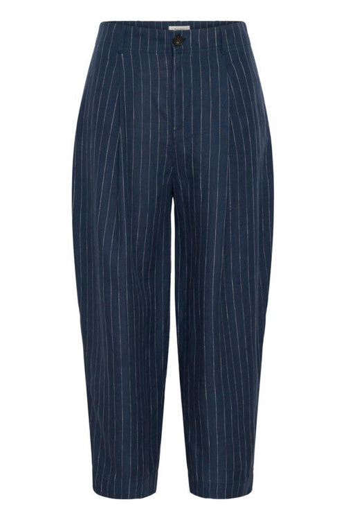 Part Two 30310444 NettasPW Blue Nights Pinstripe Trousers by Part Two, shop the vendor at Dotique for stylish pinstripe pants.