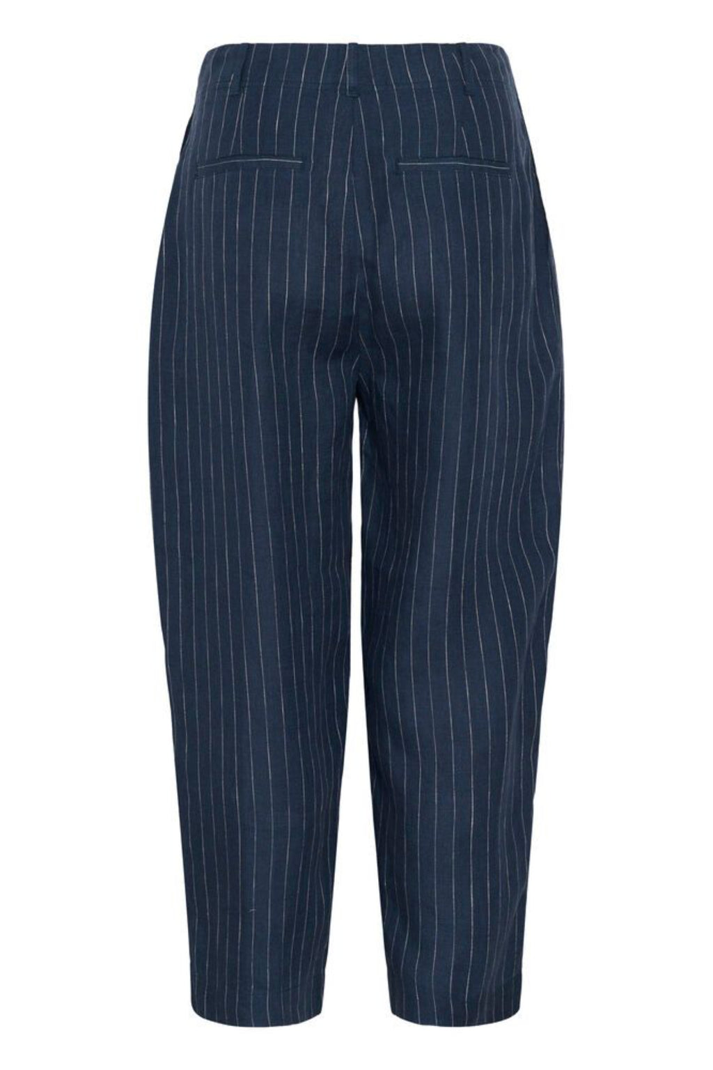 Part Two 30310444 NettasPW Blue Nights Pinstripe Trousers by Part Two, shop Part Two at Dotique for stylish pinstripe pants.
