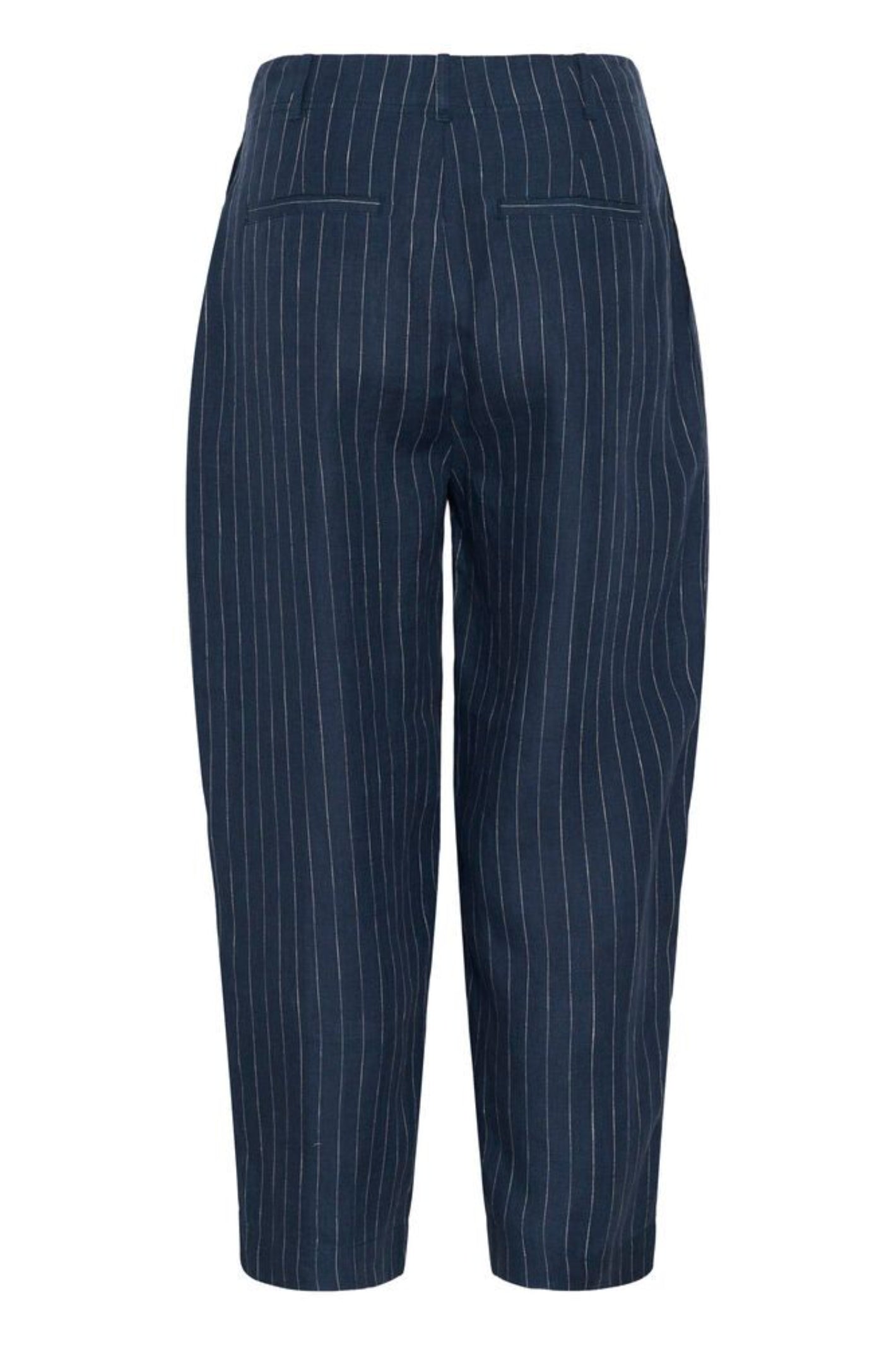 Part Two 30310444 NettasPW Blue Nights Pinstripe Trousers by Part Two, shop Part Two at Dotique for stylish pinstripe pants.