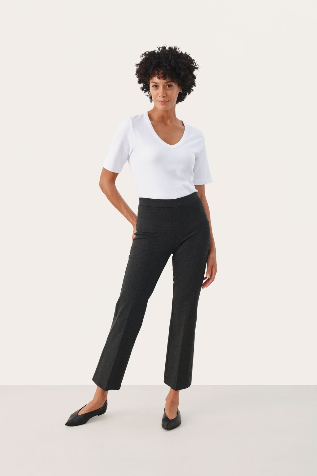 Part Two PontaPW Trousers Dark Grey Melange. Shop Part Two at Dotique.