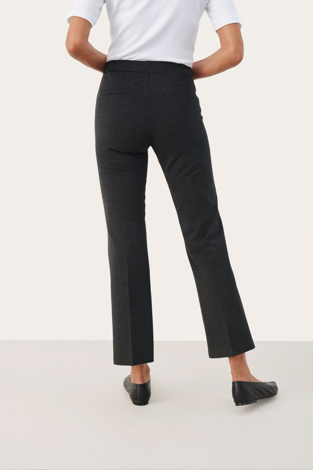 Part Two PontaPW Trousers Dark Grey Melange 30308365 – view 3. Shop Part Two at Dotique.