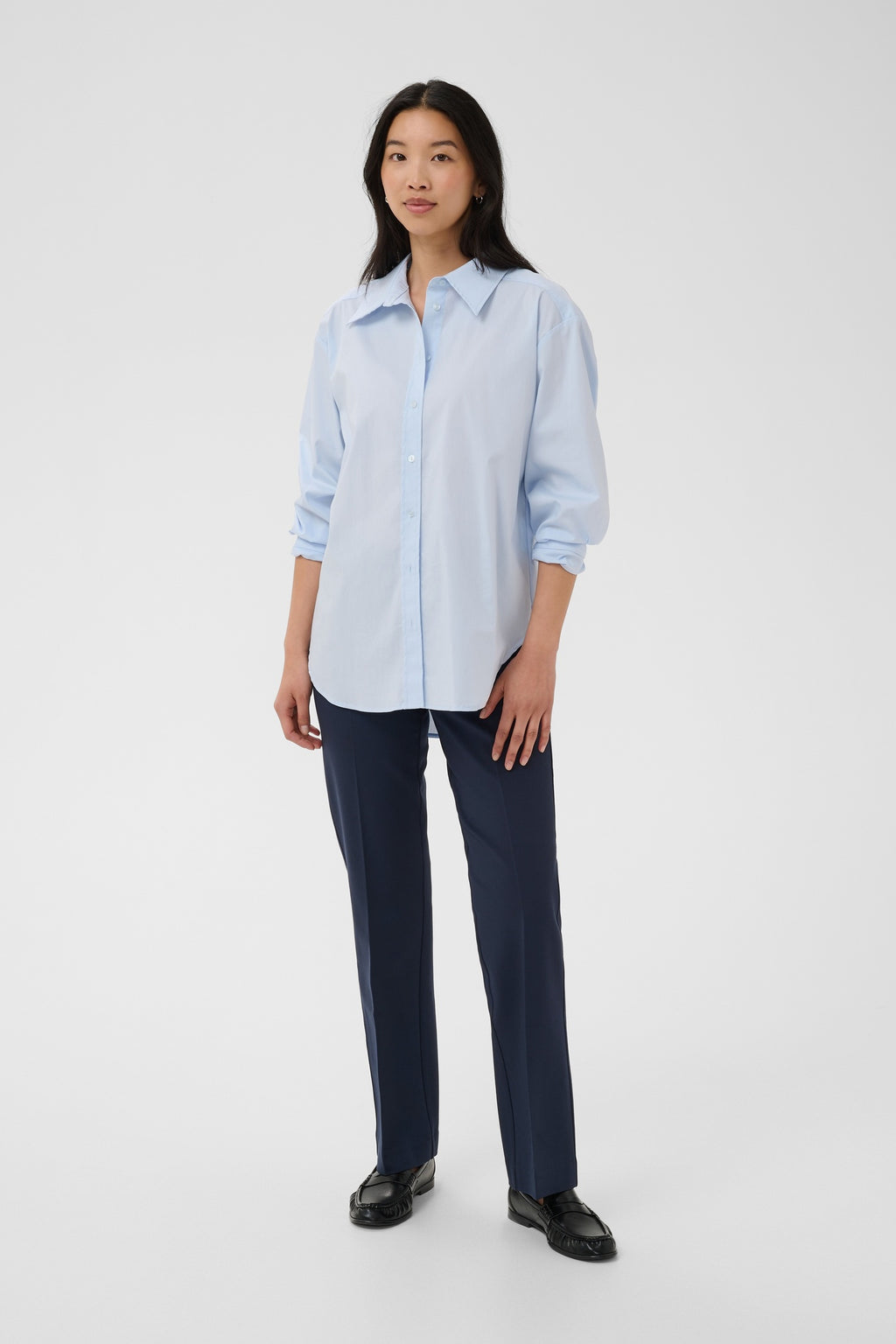 Part Two PontaPW Trousers Dark Navy 30310268 194013 – view 1. Shop Part Two at Dotique.