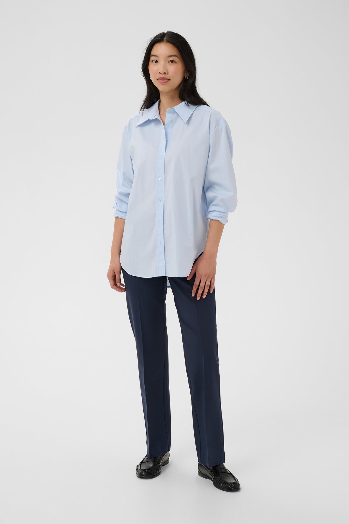 Part Two PontaPW Trousers Dark Navy 30310268 194013 – view 1. Shop Part Two at Dotique.