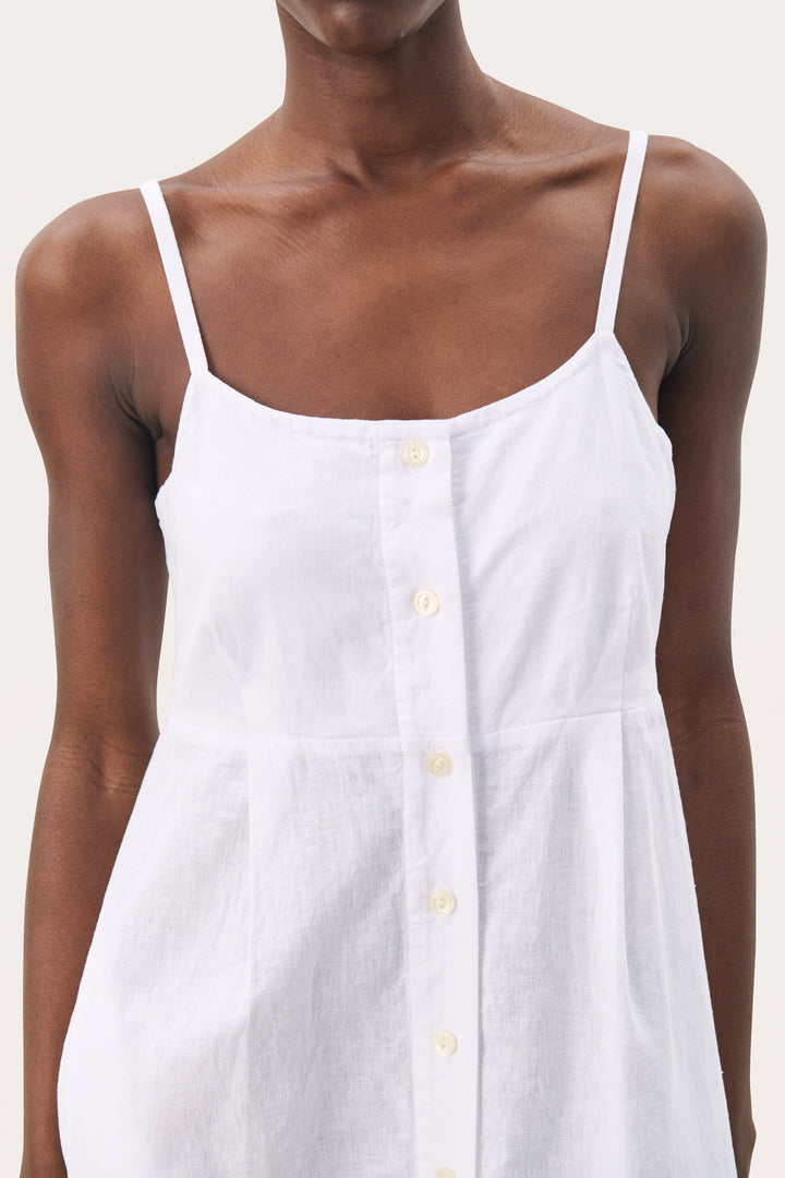 Part Two 30309615 ReysaPW Linen Dress Bright White