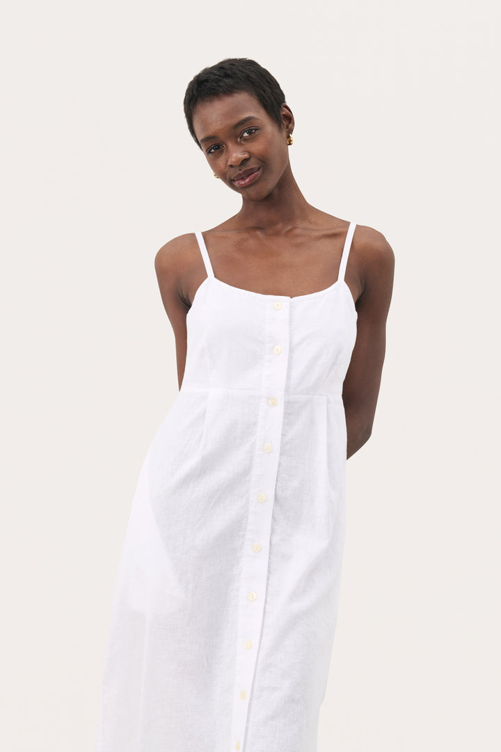 Part Two 30309615 ReysaPW Linen Dress Bright White