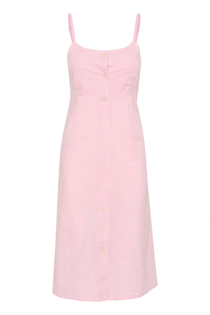 Part Two 30309615 ReysaPW Linen Dress Pink Nectar Chambrey at Dotique