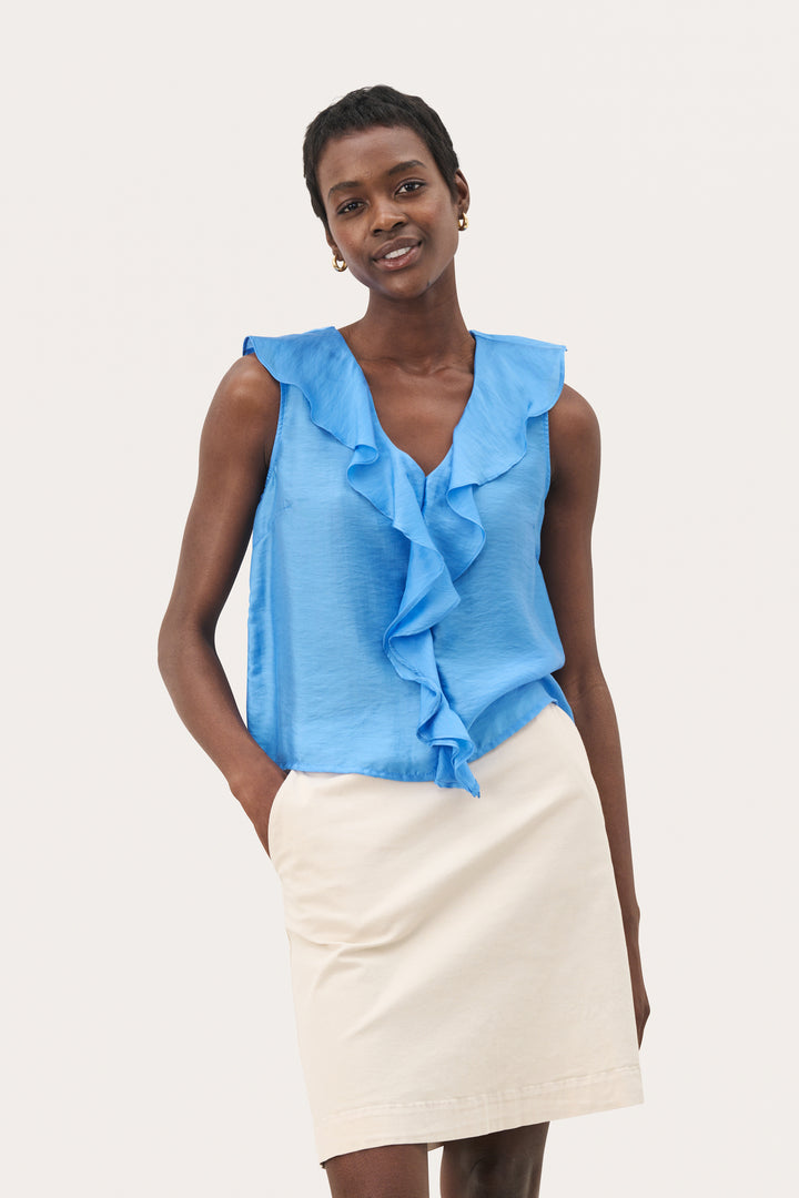 Part Two 30309642 RuePW Blouse Marina Blue at Dotique
