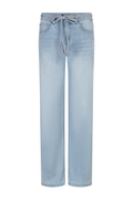 Red Button SRB4848 Colette & Belt White Bleach Jeans L33 light blue wide leg jeans shop Red Button at Dotique
