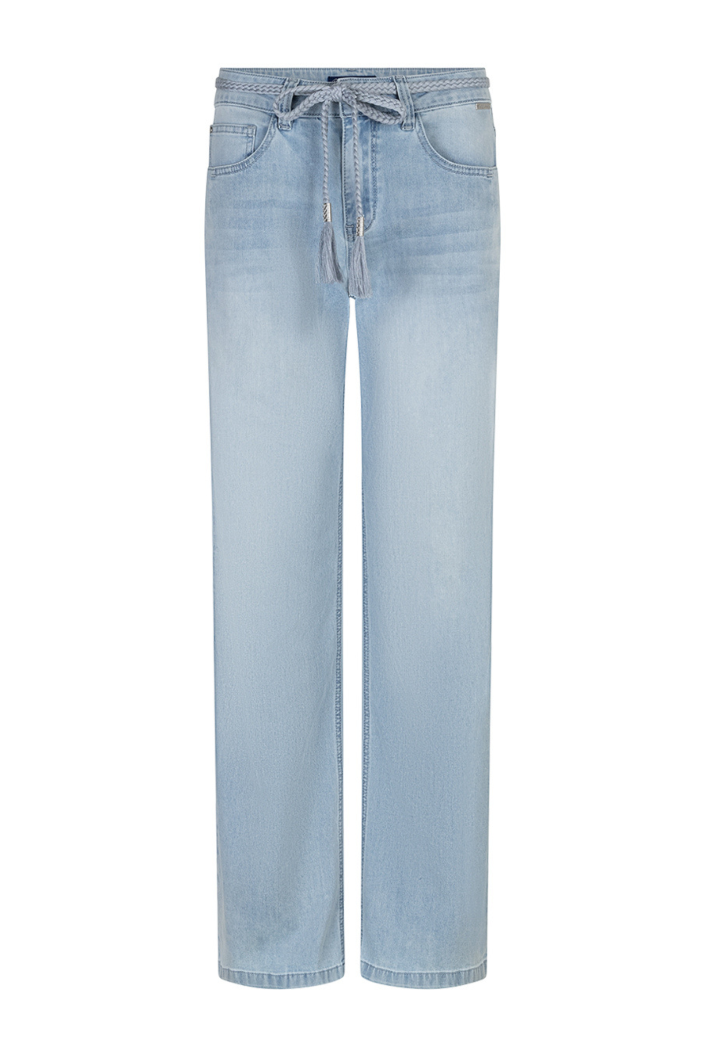 Red Button SRB4848 Colette & Belt White Bleach Jeans L33 light blue wide leg jeans shop Red Button at Dotique