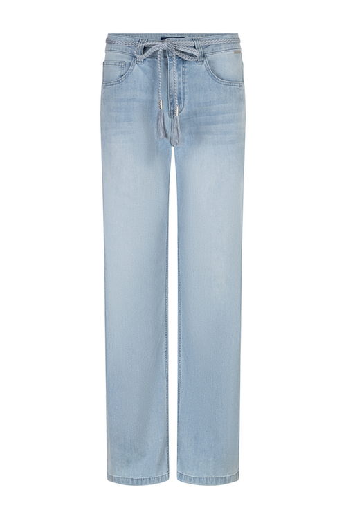 Red Button SRB4848 Colette & Belt White Bleach Jeans L31 in light wash with belt, shop Red Button at Dotique.