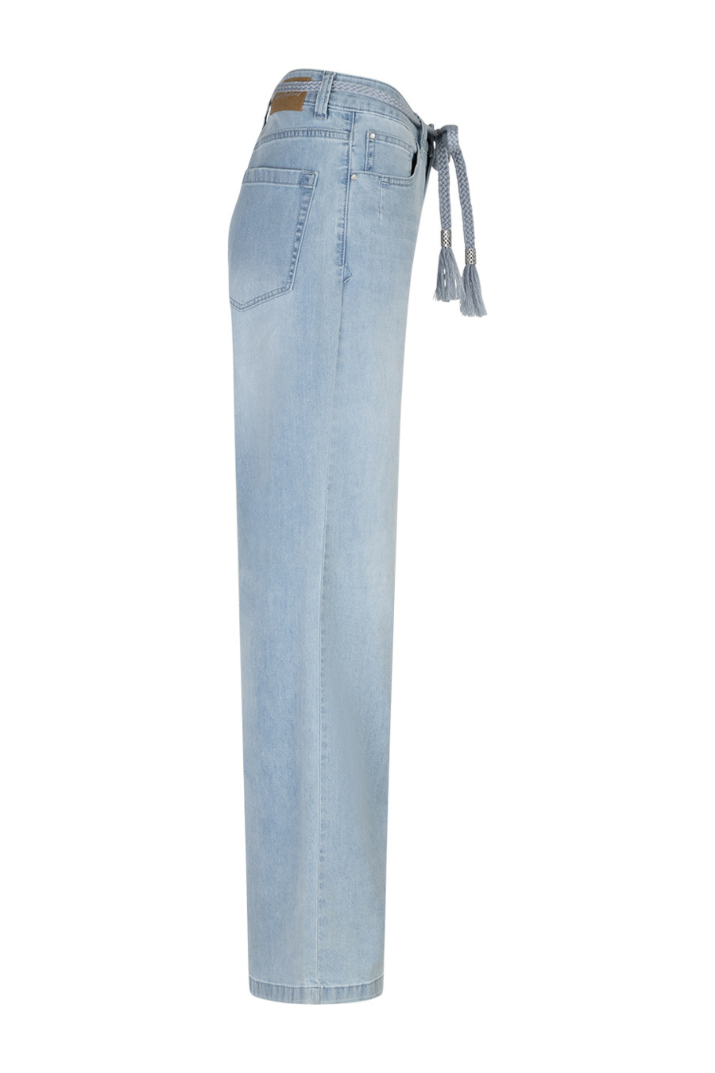 Red Button SRB4848 Colette & Belt White Bleach Jeans L31 side view light wash denim jeans Shop Red Button at Dotique