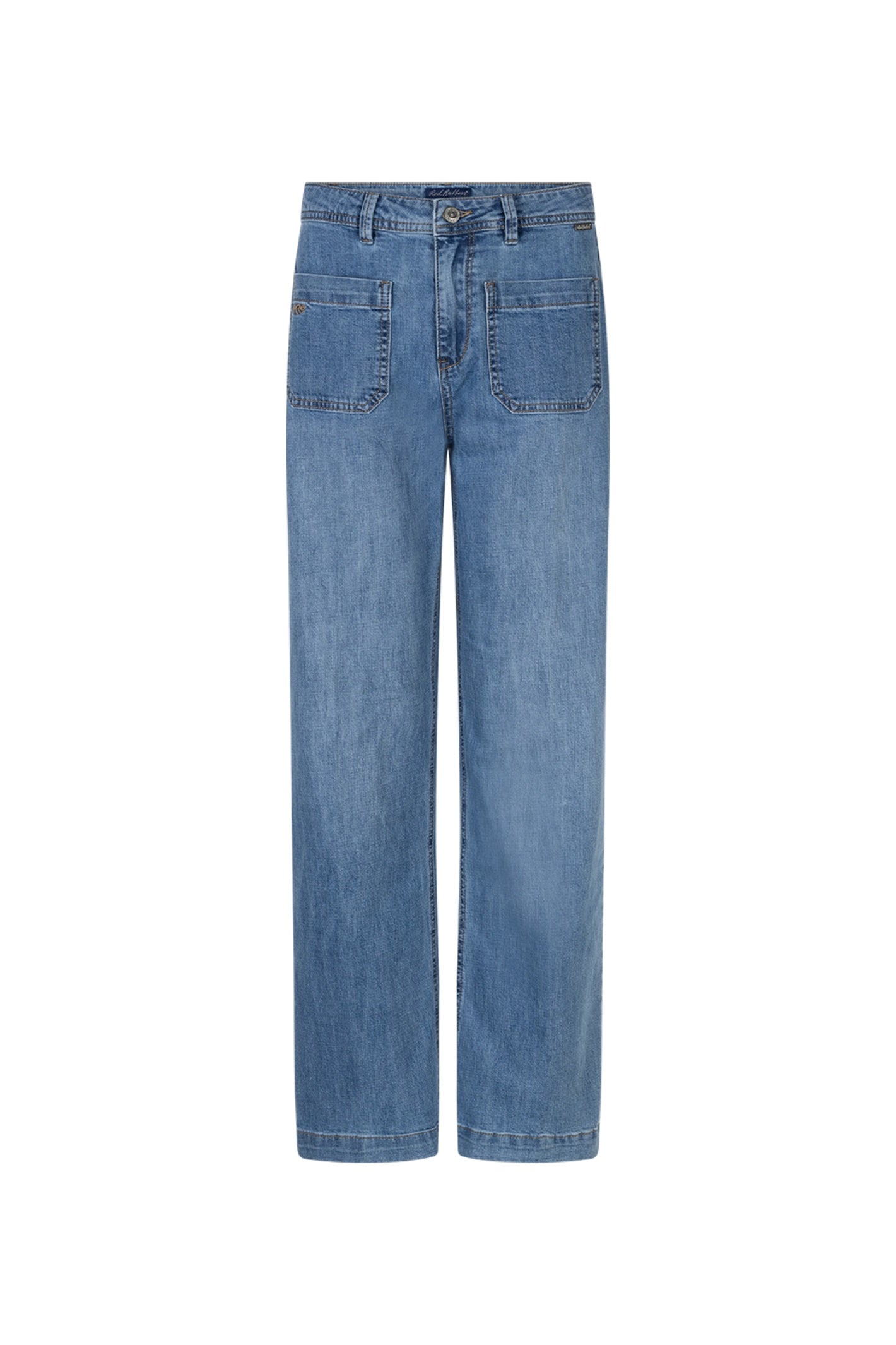 Red Button SRB4861 Colette Front Patch Pockets Jeans Stone Used L31 by Red Button available to shop at Dotique