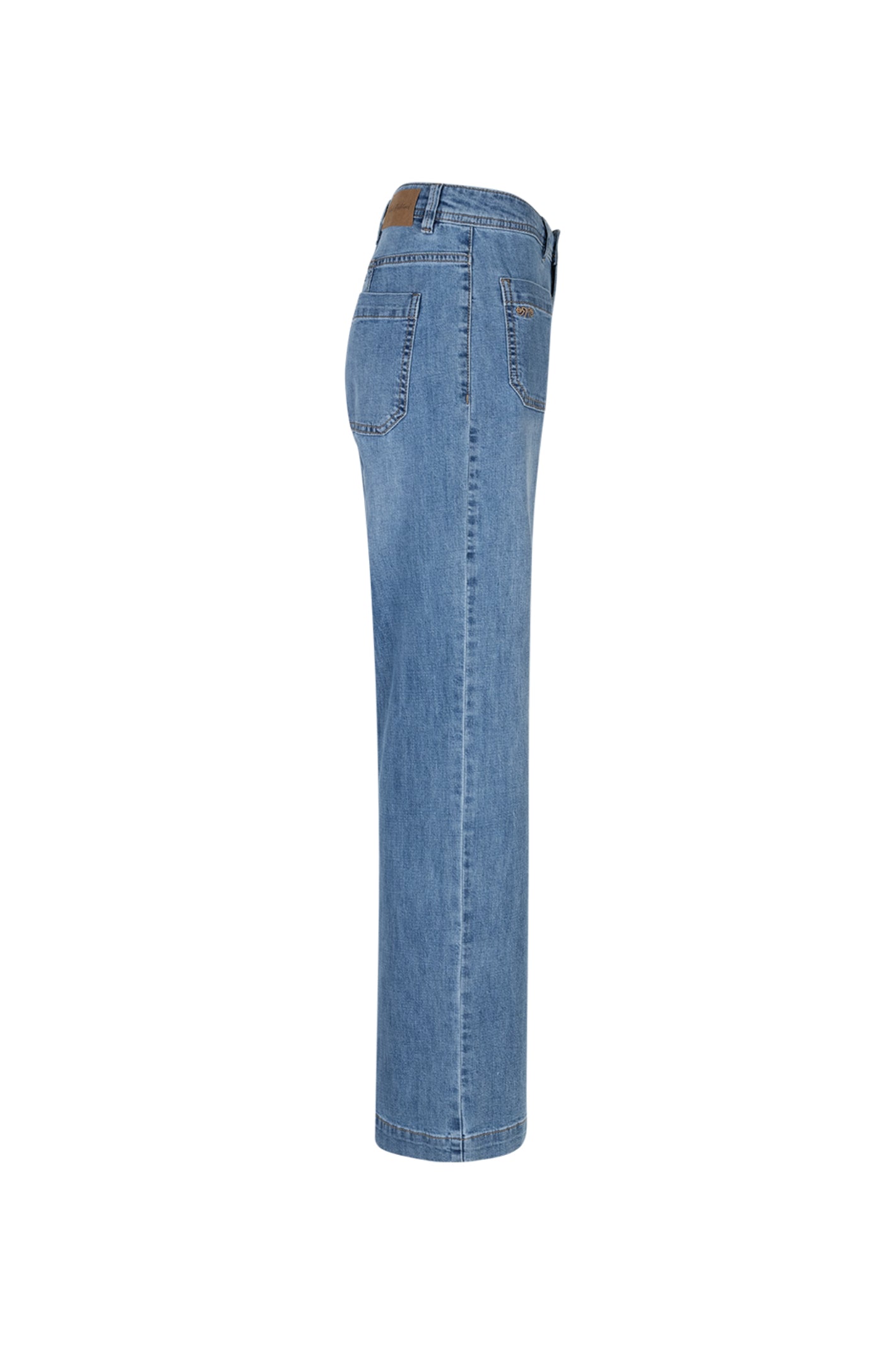 Red Button SRB4861 Colette Front Patch Pockets Jeans Stone Used L31 by Red Button available to shop at Dotique.