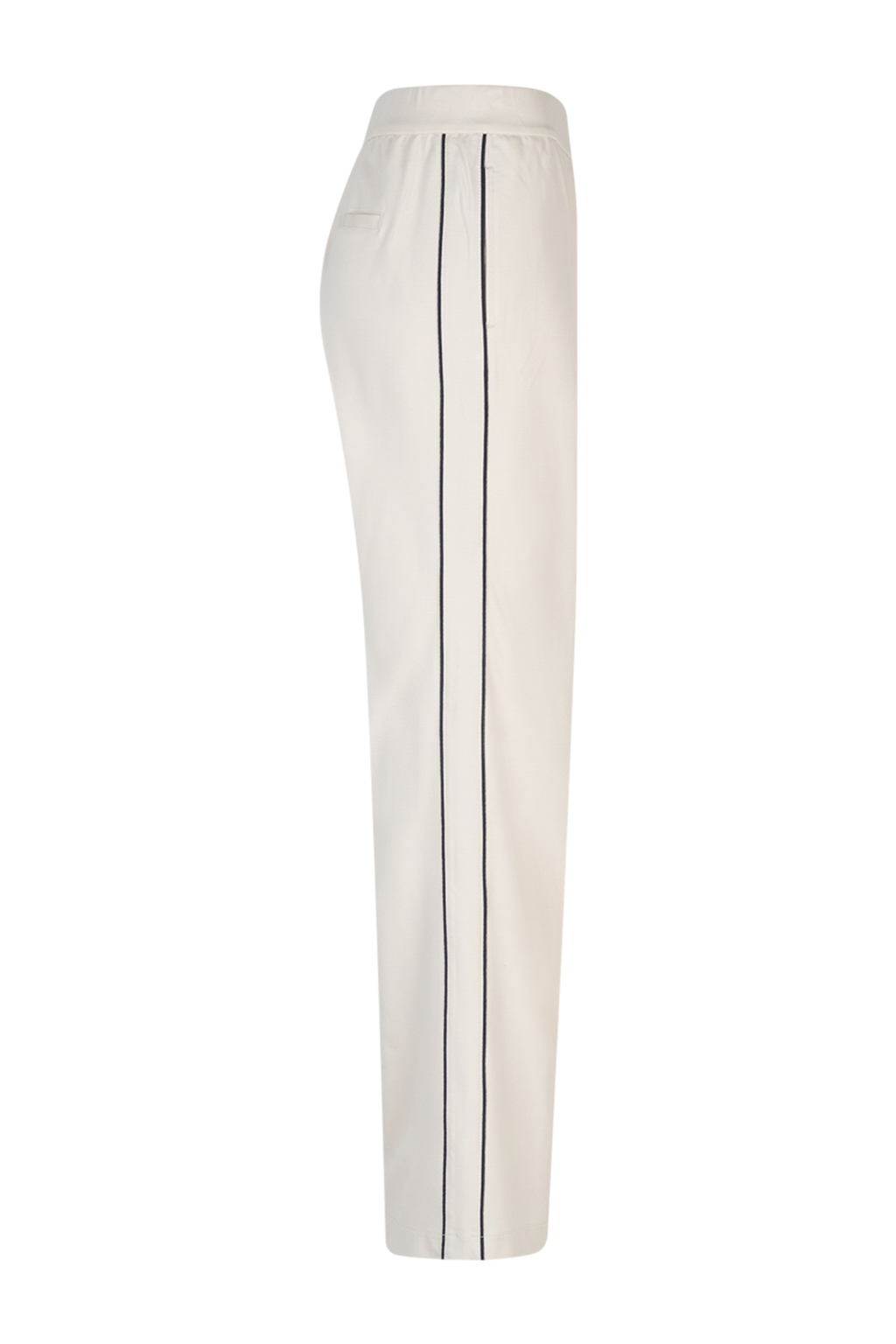 Wide-leg ponte trousers by Red Button in pearl. High-rise, comfortable and easy to style for everyday wear. Shop now at Dotique.