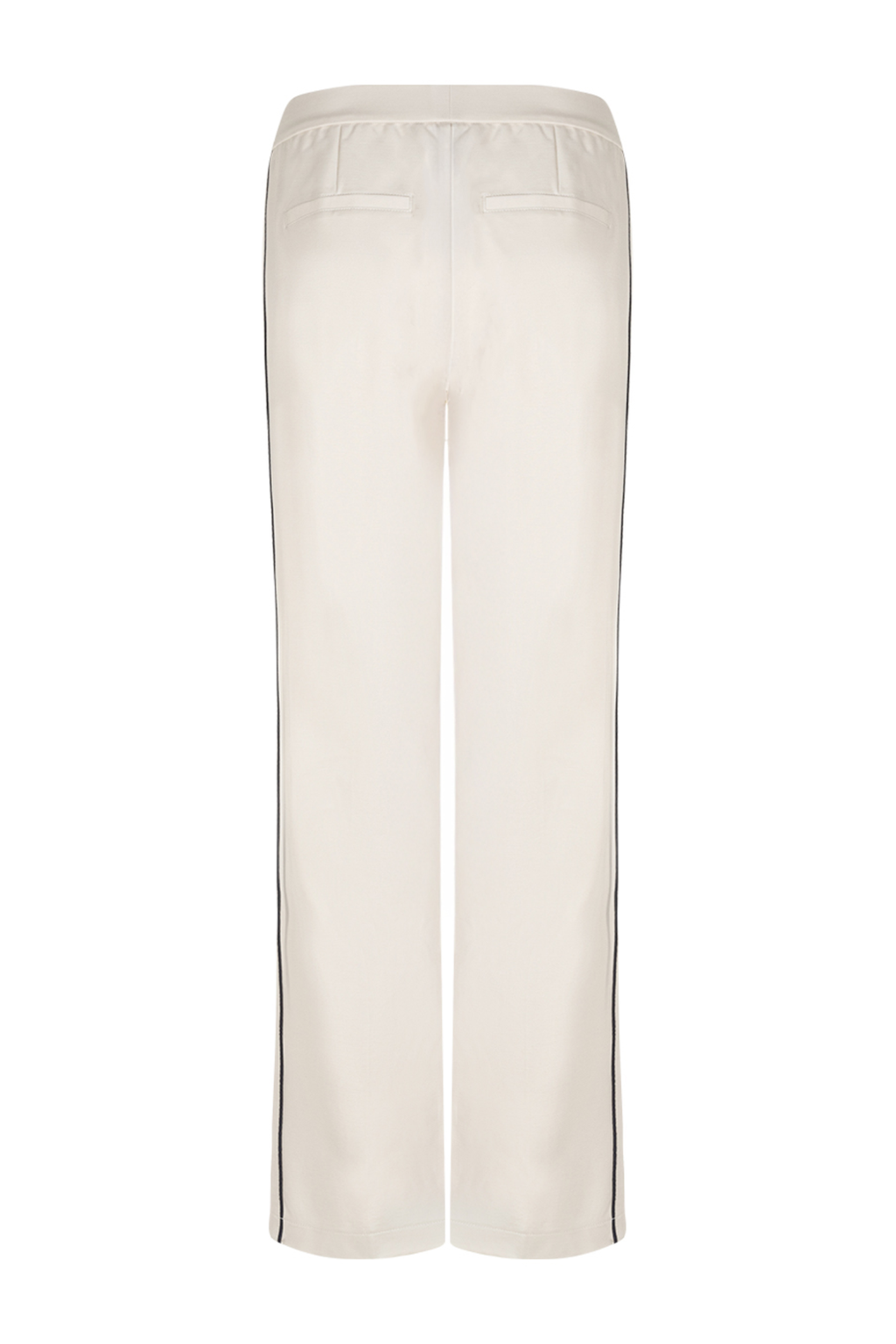 Wide-leg ponte trousers by Red Button in pearl. High-rise, comfortable and easy to style for everyday wear. Shop now at Dotique.