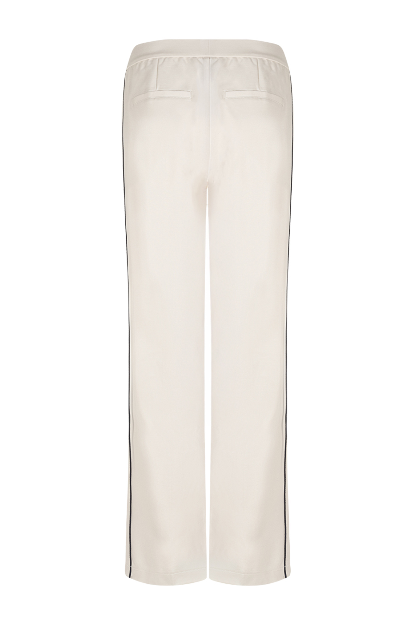 Wide-leg ponte trousers by Red Button in pearl. High-rise, comfortable and easy to style for everyday wear. Shop now at Dotique.