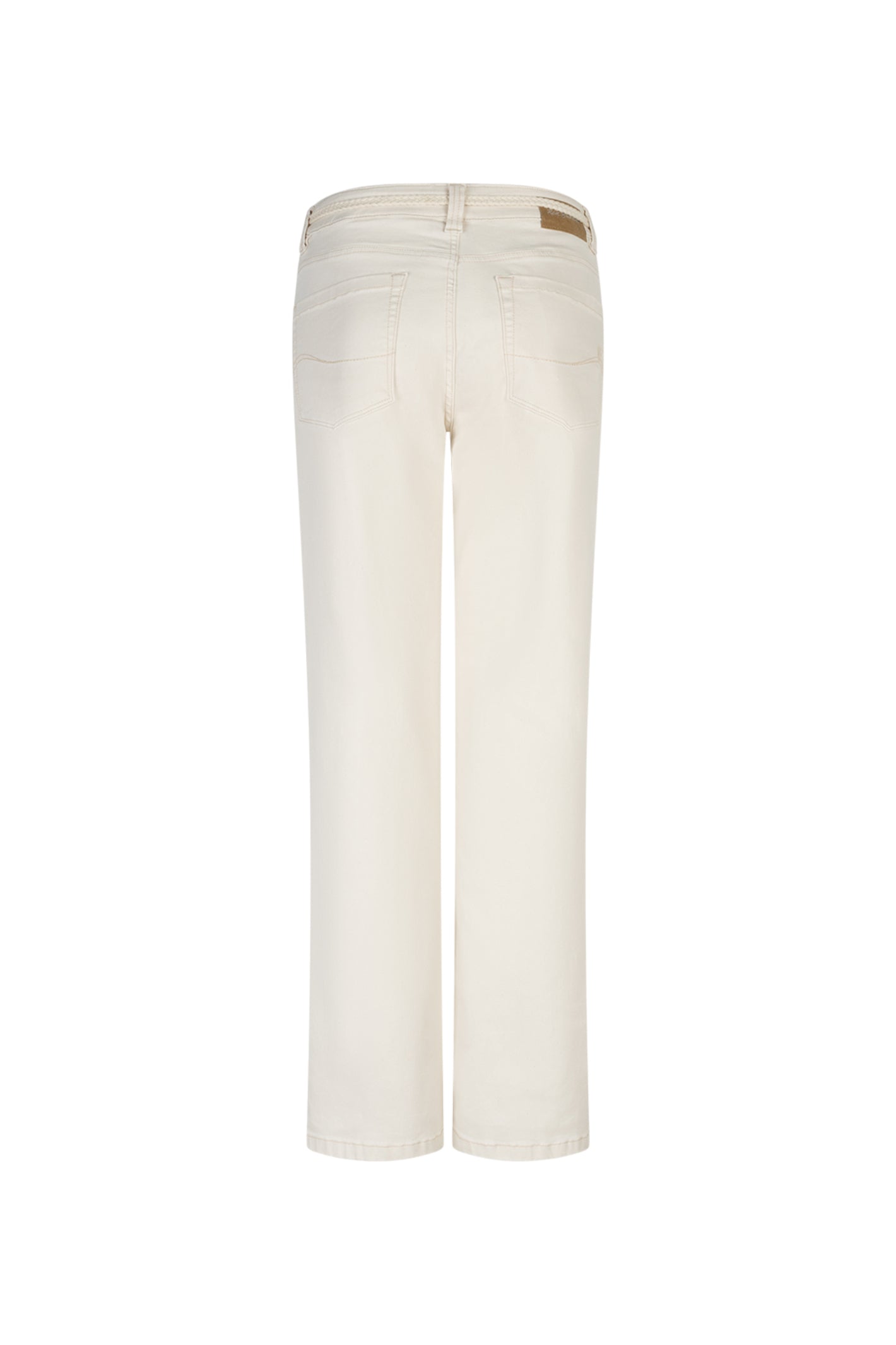 Red Button SRB4902 Colette & Belt Ecru Jeans L31 shown from back, shop Red Button at Dotique for stylish denim options.