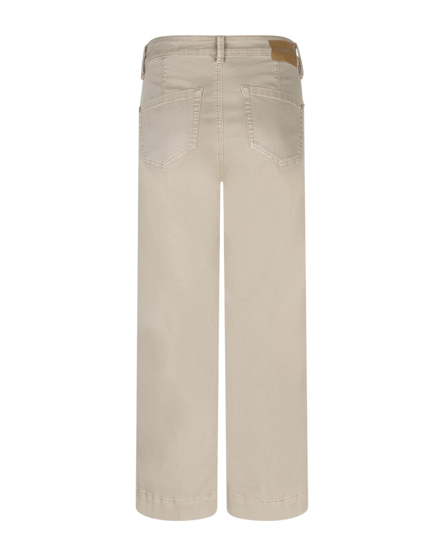 Red Button SRB4761A Conny Fancy Stitching Colour L26 Pebble trousers by Red Button shop at Dotique back view beige casual pants