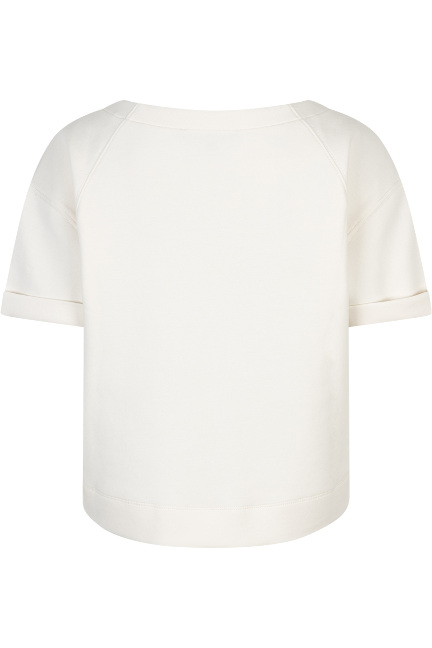 Skyler Scuba top by Red Button in ecru. Structured yet soft, easy to style and perfect for everyday outfits. Shop at Dotique.