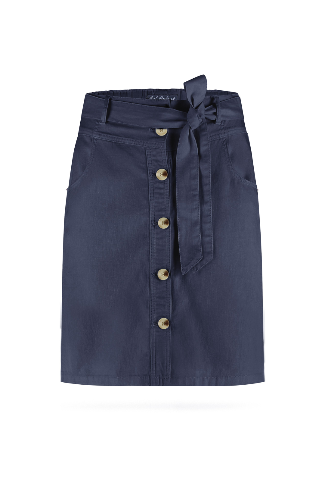 Red Button SRB4576A Birdie Skirt Cotton Linen 51 cm Navy