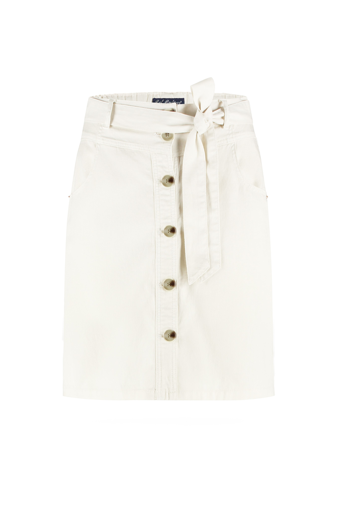 Red Button SRB4576A Birdie Skirt Cotton Linen 51 cm Off White