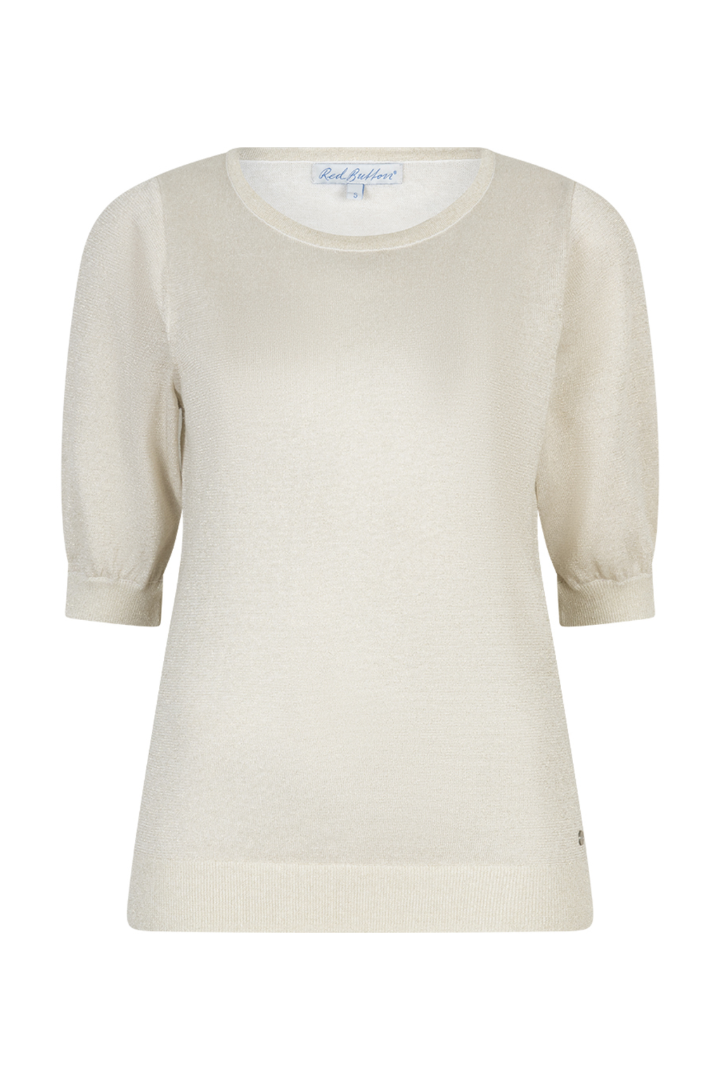 Subtle sparkle knit top by Red Button in pearl. Easy to wear, softly fitted and perfect day to night. Shop online at Dotique.