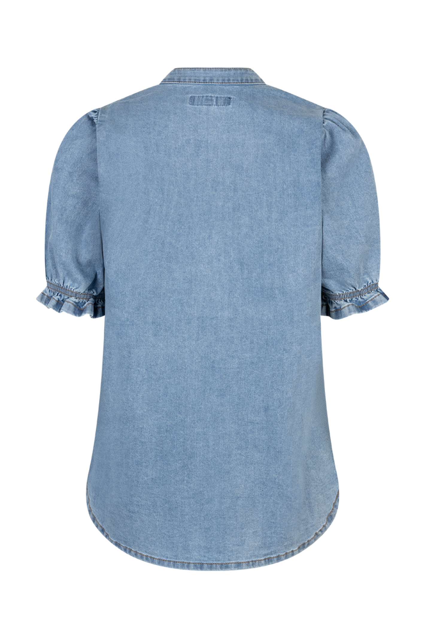 Back view of Red Button SRB4875 Victoria Blouse Denim Light Blue by Red Button, shop Red Button at Dotique.