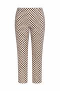 Front view of Robell Bella 09 Pull-On Check Trousers 68cm 52642 5114 14 by Robell Shop Robell at Dotique