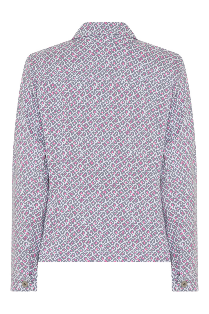 Robell Happy Jacket 57609 54708 Navy Leopard Print