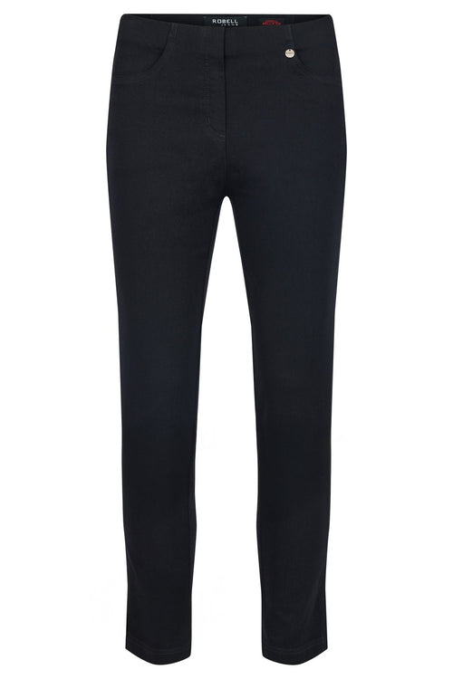 Robell jeans black, front view. Shop Robell at Dotique.
