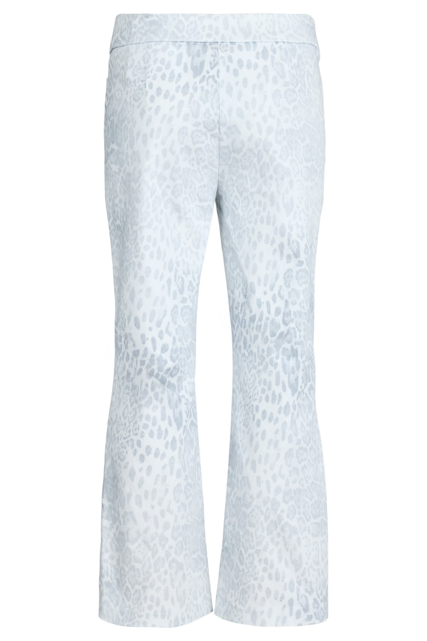 Robell Trousers Joella 09 51577-55087-91 Silver Animal Print Trousers 68cm by robell shop robell at Dotique white patterned trousers
