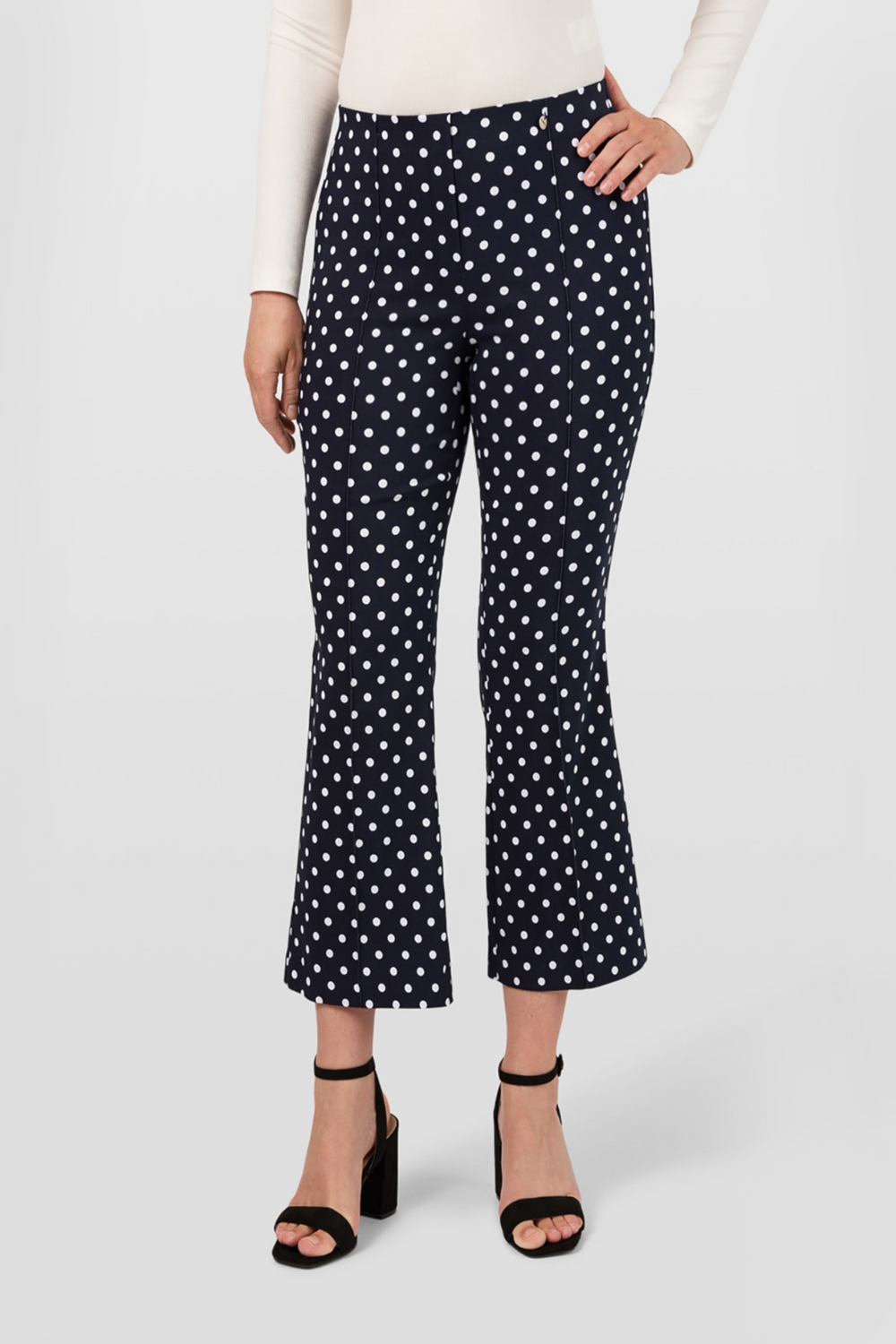 Robell 53241-54570-69 Joella 09 (65cm) Navy Polka Dot Trousers Dotique