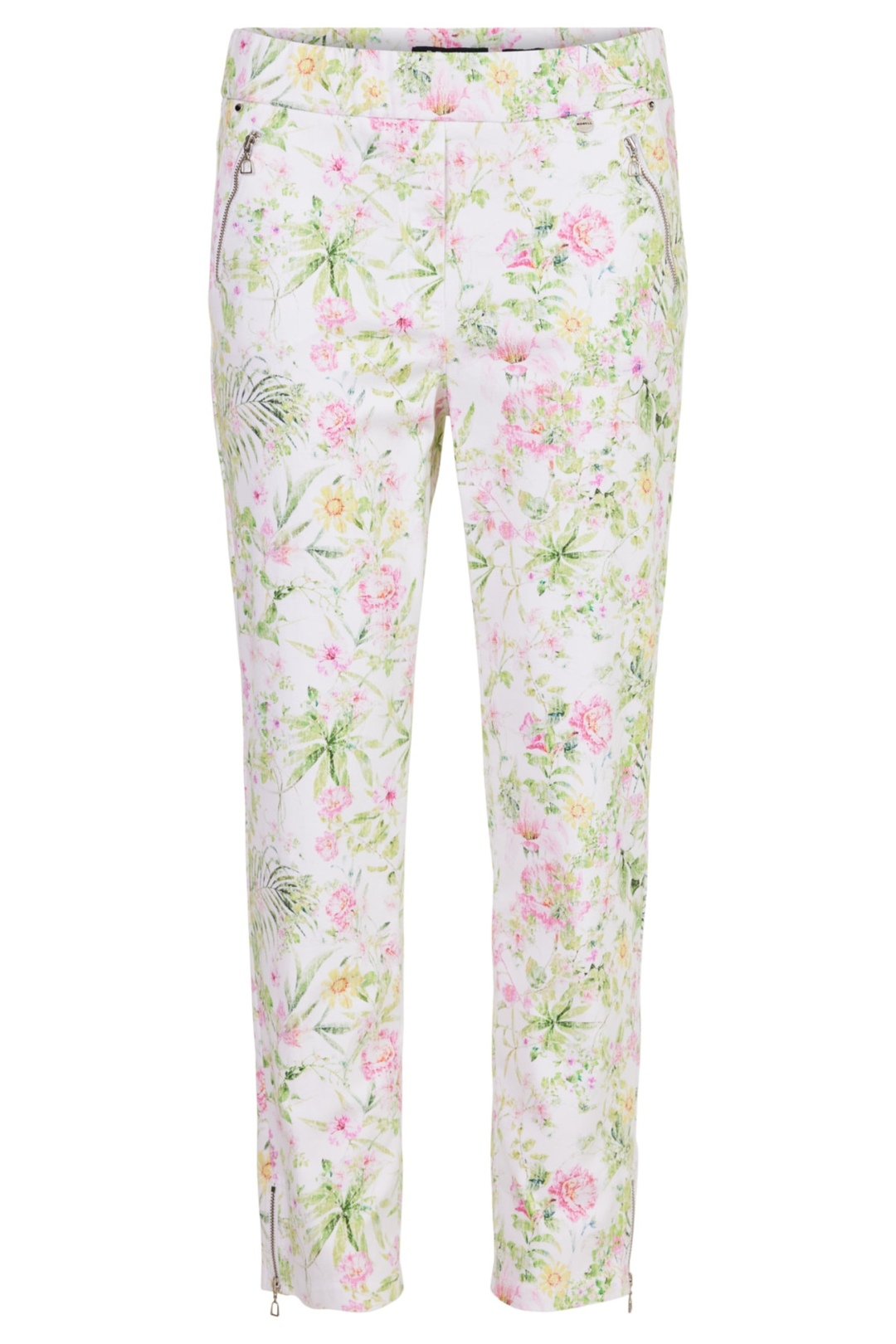 Robell 52502-5616-10 Nena 09 (68cm) White/Pink Floral Trousers